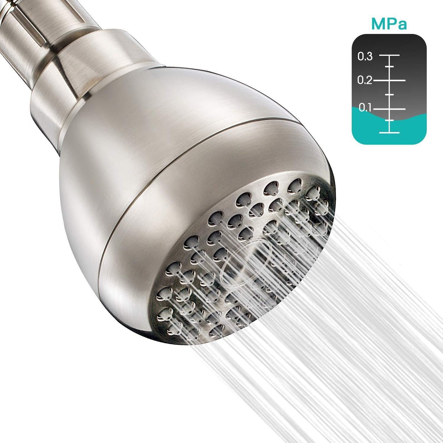 Elegant Collection | High Pressure Shower Head with Anti-Clog Nozzles | Durable Chrome Design for Invigorating Shower Experience 6