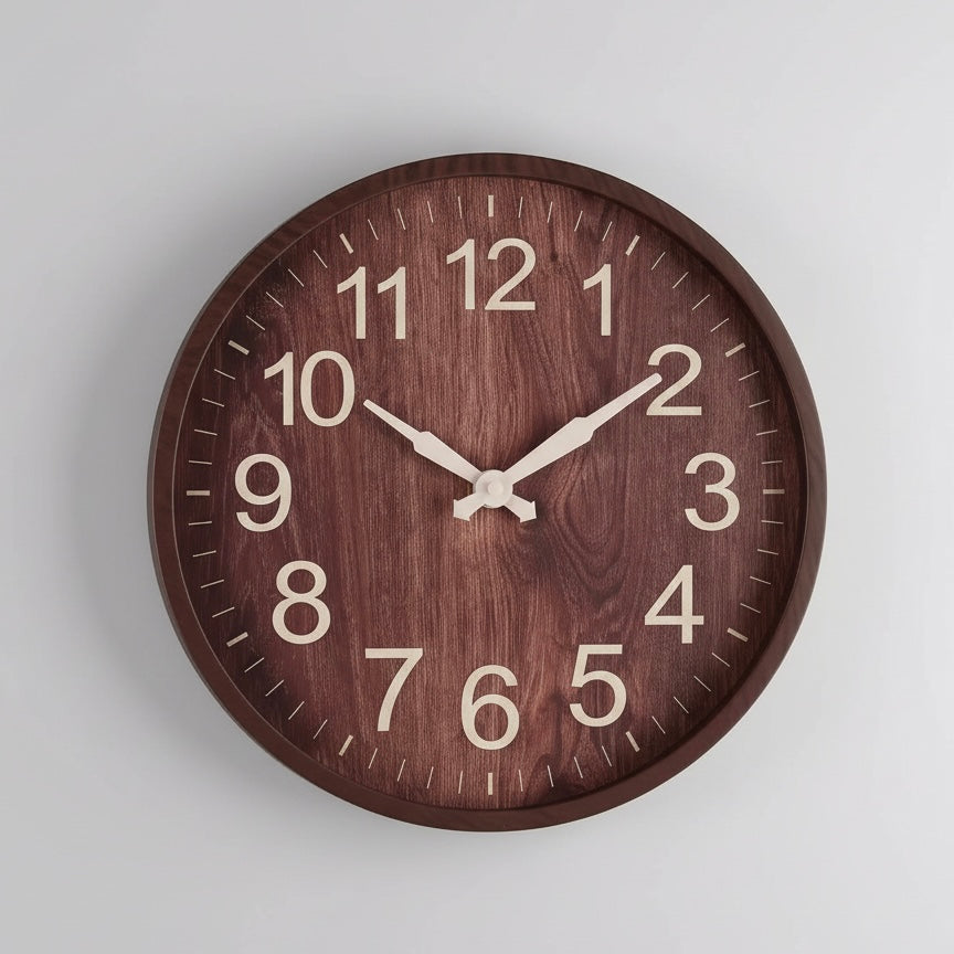 Elegant Home Decor | Modern Wall Clock with Quartz Movement | 30cm Diameter for Stylish Kitchen and Living Spaces