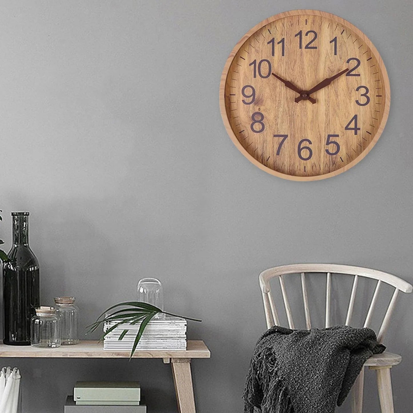 Elegant Home Decor | Modern Wall Clock with Quartz Movement | 30cm Diameter for Stylish Kitchen and Living Spaces 6
