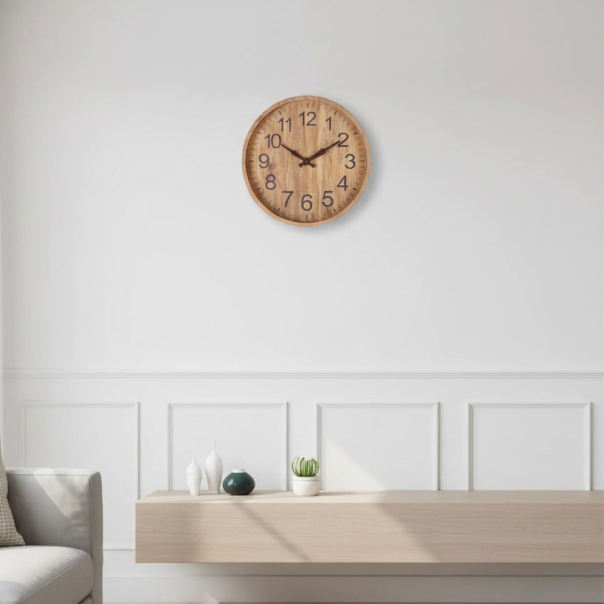Elegant Home Decor | Modern Wall Clock with Quartz Movement | 30cm Diameter for Stylish Kitchen and Living Spaces