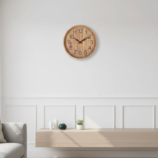 Elegant Home Decor | Modern Wall Clock with Quartz Movement | 30cm Diameter for Stylish Kitchen and Living Spaces