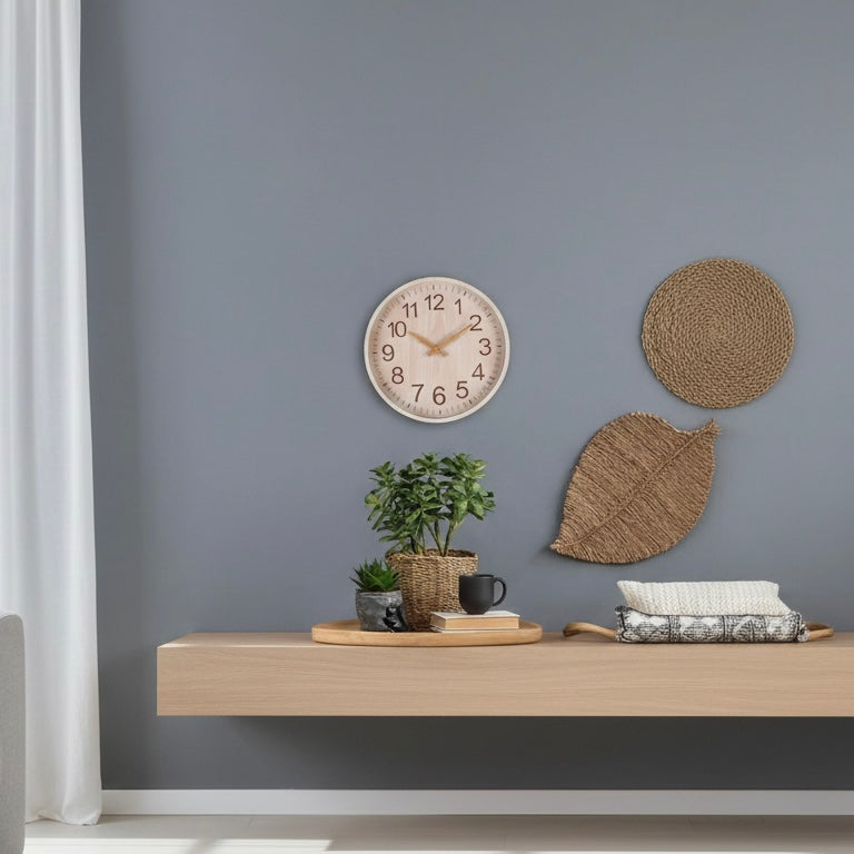 Elegant Home Decor | Modern Wall Clock with Quartz Movement | 30cm Diameter for Stylish Kitchen and Living Spaces