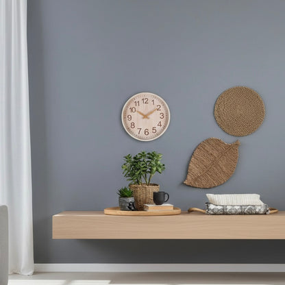 Elegant Home Decor | Modern Wall Clock with Quartz Movement | 30cm Diameter for Stylish Kitchen and Living Spaces