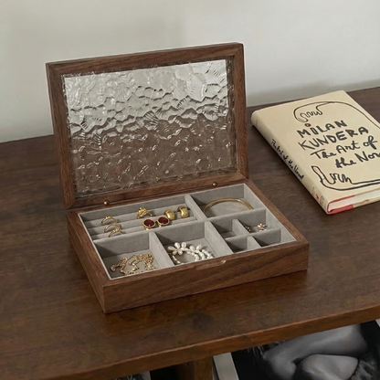 Elegant Wooden Jewelry Box with Velvet Lining | Stylish Organizer for Precious Accessories 0