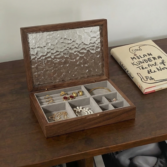 Elegant Wooden Jewelry Box with Velvet Lining | Stylish Organizer for Precious Accessories 0
