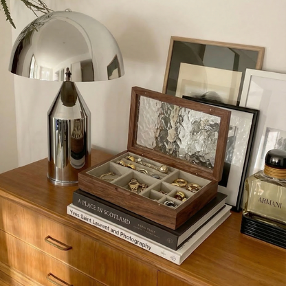 Elegant Wooden Jewelry Box with Velvet Lining | Stylish Organizer for Precious Accessories 1