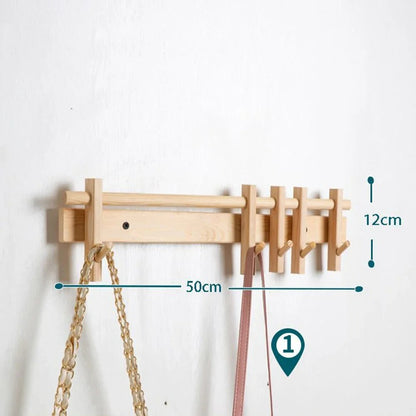 Elegant | Wall Mounted Coat Rack with Removable Hooks | Space-Saving Organizer for Home Decor 7