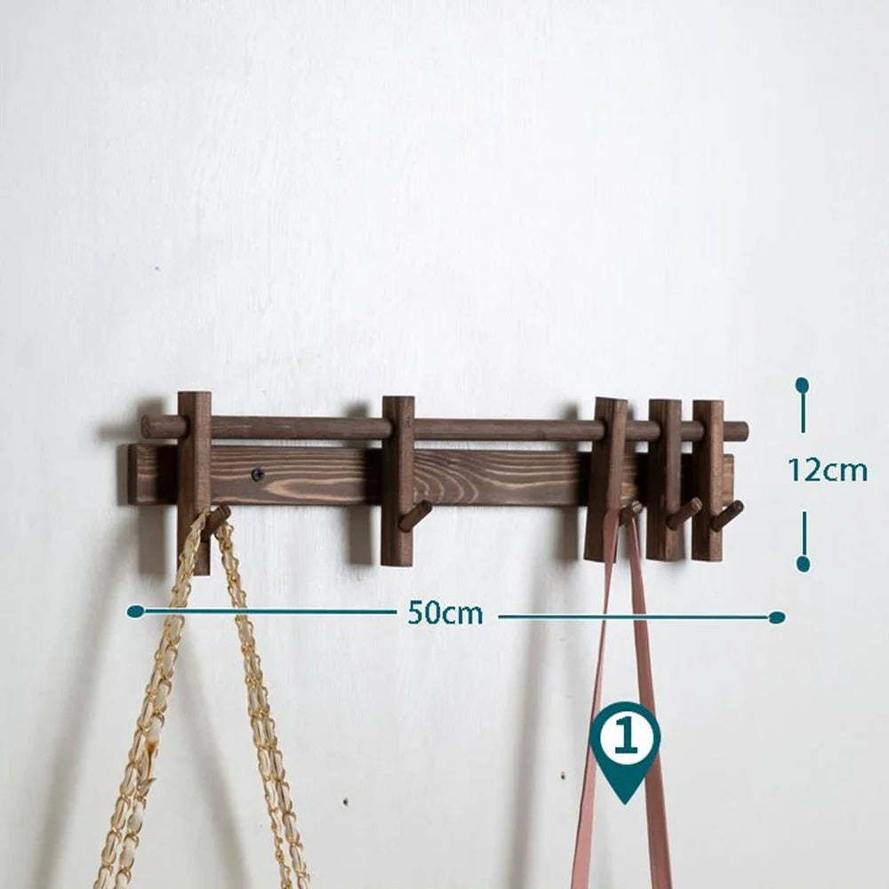 Elegant | Wall Mounted Coat Rack with Removable Hooks | Space-Saving Organizer for Home Decor 9