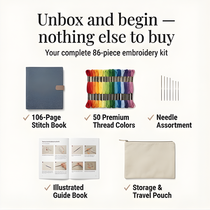 Embroidery Book Set – Learn 106 Stitches Step by Step 2