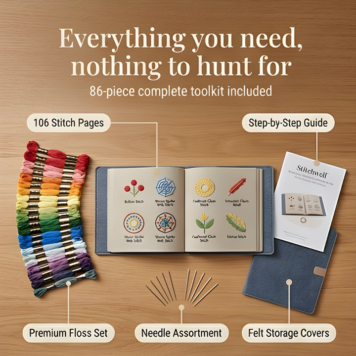 Embroidery Book Set – Learn 106 Stitches Step by Step 4