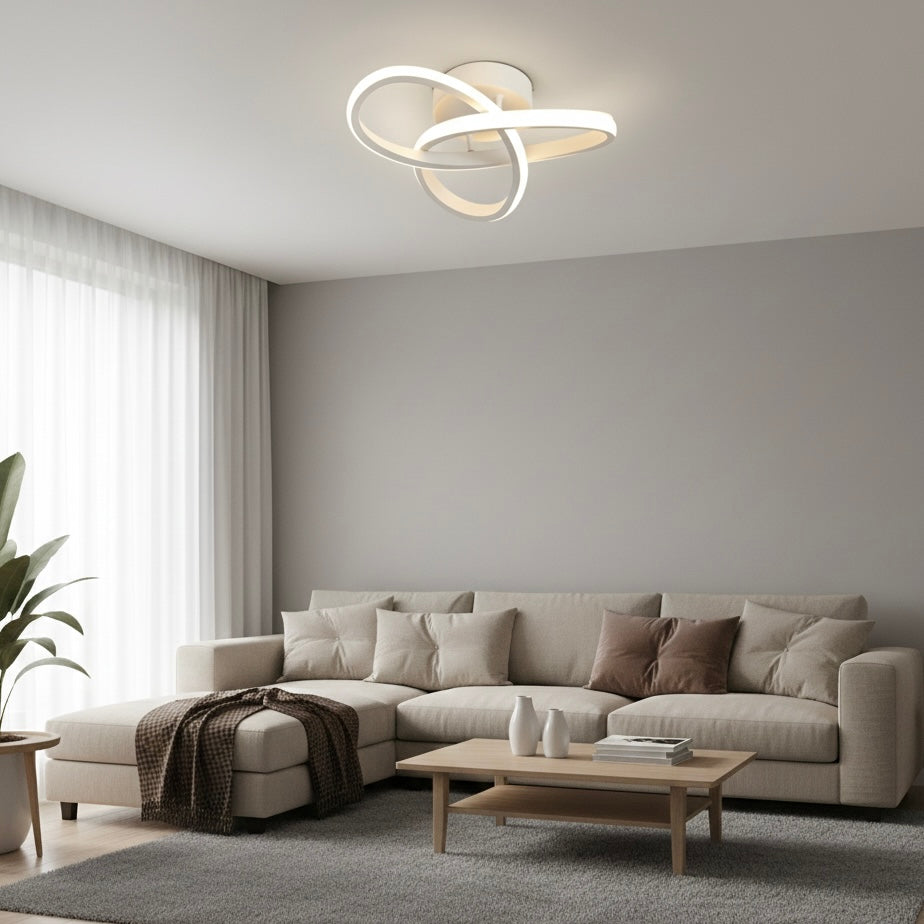 Stylish Luminous LED ceiling lamp with high-quality aluminum housing and sleek minimalist design for modern interiors