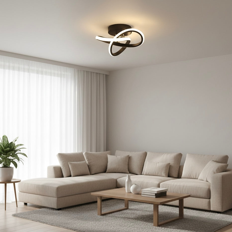 Stylish Luminous LED ceiling lamp with high-quality aluminum housing and sleek minimalist design for modern interiors