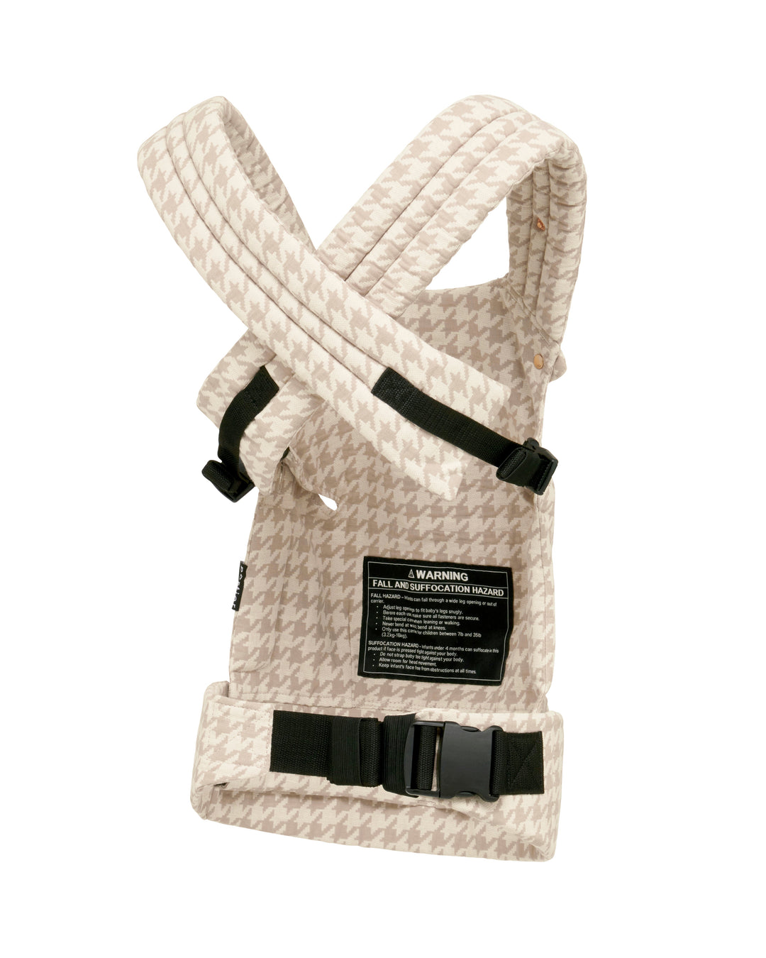 Ergonomic Baby Carrier | 3 Carry Positions | 88% Cotton &amp; Linen | Newborn to 2 Years | Houndstooth