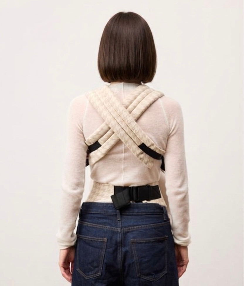 Ergonomic Baby Carrier | 3 Carry Positions | 88% Cotton &amp; Linen | Newborn to 2 Years | Houndstooth