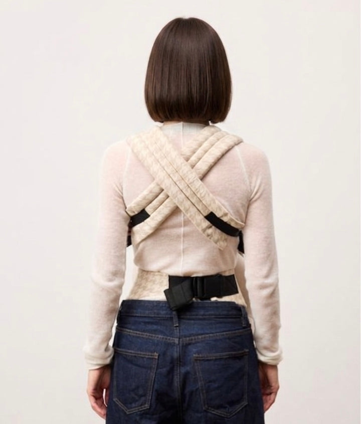 Ergonomic Baby Carrier | 3 Carry Positions | 88% Cotton &amp; Linen | Newborn to 2 Years | Houndstooth