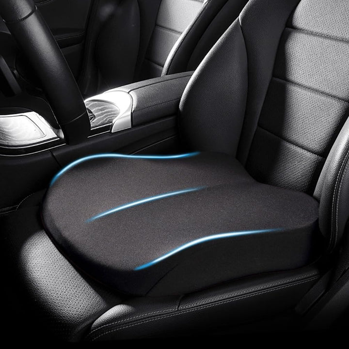 Ergonomic Seat Cushion | Memory Foam | Pressure Relief &amp; Posture Support | Height Boost