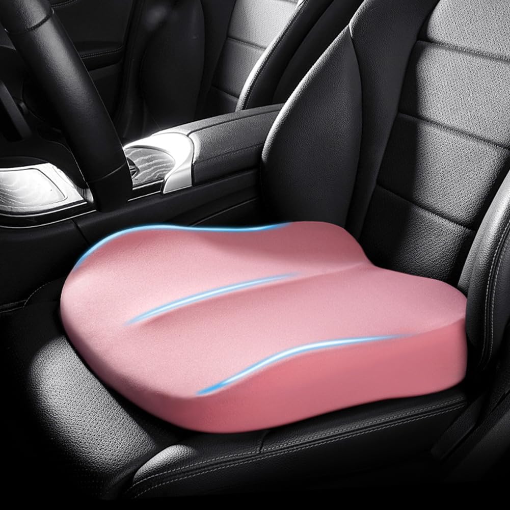 Ergonomic Seat Cushion | Memory Foam | Pressure Relief &amp; Posture Support | Height Boost