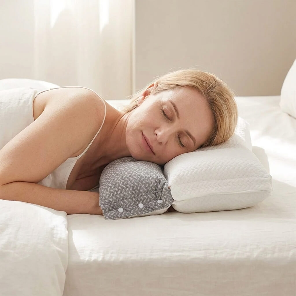 Ergonomic Neck Support Pillow for Side and Back Sleepers 0