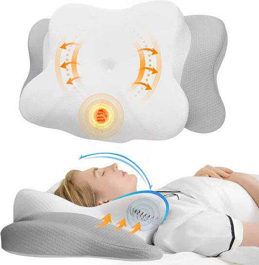 Ergonomic Neck Support Pillow with Cooling Technology | Ideal for Neck Pain Relief 0