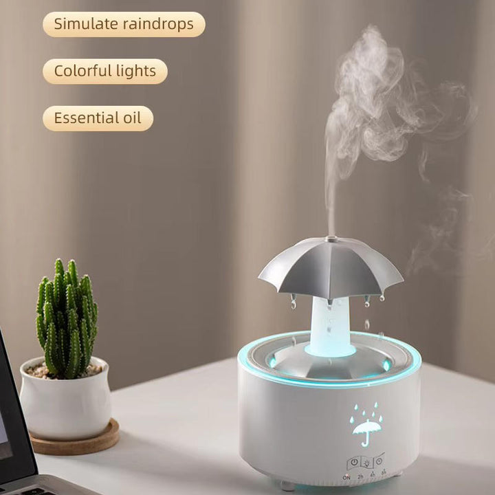 Essential Oil Diffuser BPA-Free | Remote-Controlled Umbrella Design with Timer | Ultrasonic Mist for 200 sq ft Rooms