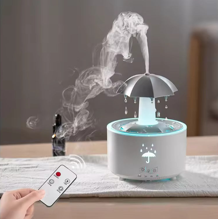 Essential Oil Diffuser BPA-Free | Remote-Controlled Umbrella Design with Timer | Ultrasonic Mist for 200 sq ft Rooms