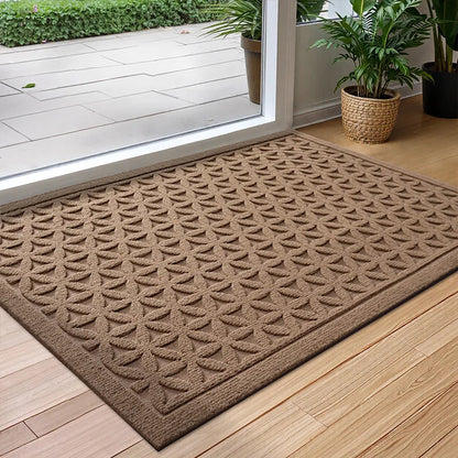 Essential Home | Outdoor Doormat with Water-Absorbent & Anti-Slip Design | Durable Polyester Rubber for Clean Entrances 8