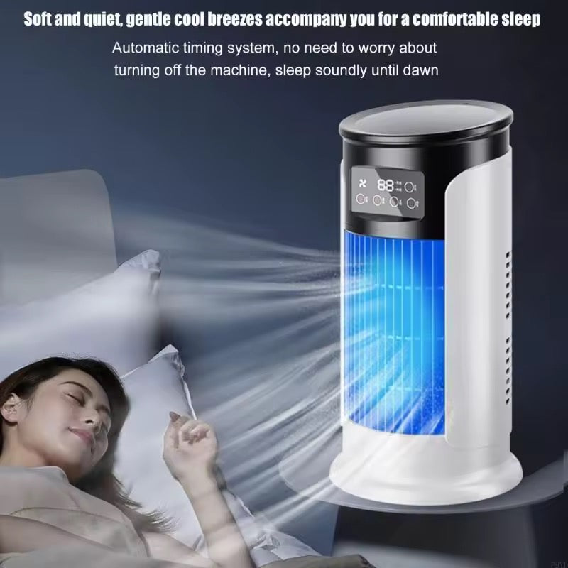 Evaporative Desk Fan | 6 Speeds | Moisturising Atomisation | 40W | 23dB | USB | 29.5x15.5cm