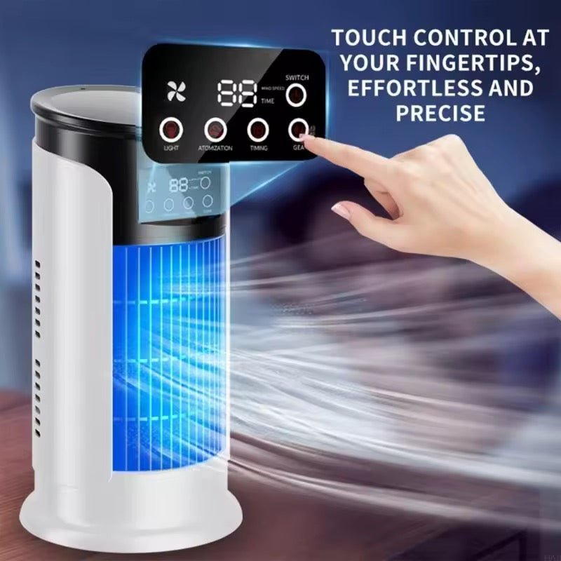 Evaporative Desk Fan | 6 Speeds | Moisturising Atomisation | 40W | 23dB | USB | 29.5x15.5cm