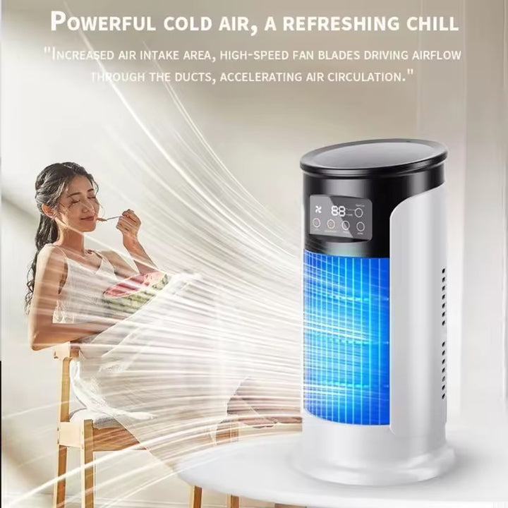 Evaporative Desk Fan | 6 Speeds | Moisturising Atomisation | 40W | 23dB | USB | 29.5x15.5cm