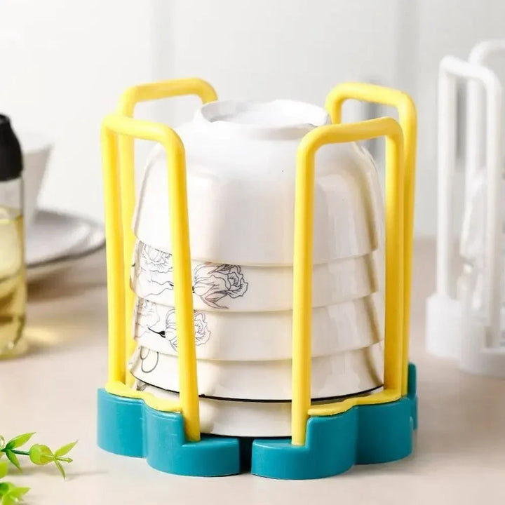 Expandable Dish Drying Rack, PP Plastic | Adjustable Width with Drainable Bottom | Space-Saving Kitchen Storage Solution
