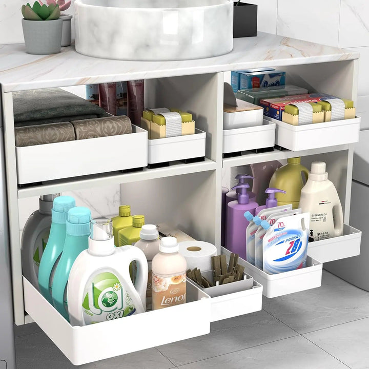 Extendable Cabinet Organizer | Pull Out Cupboard Tray
