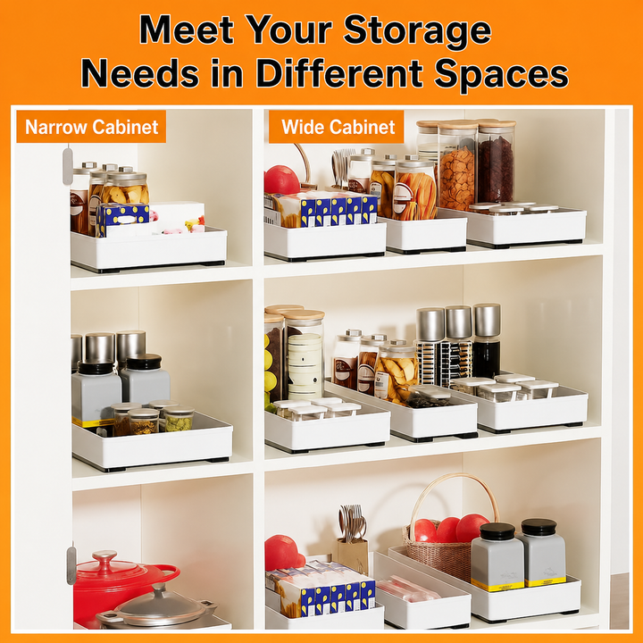 Extendable Cabinet Organizer | Pull Out Cupboard Tray