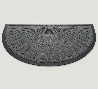 Half-Round Door Mat with Non-Slip Rubber Backing