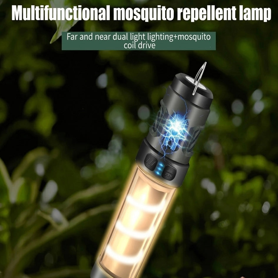 Outdoor Mosquito Repellent Light | Adjustable Brightness | USB-C Rechargeable | 3–15hr Battery