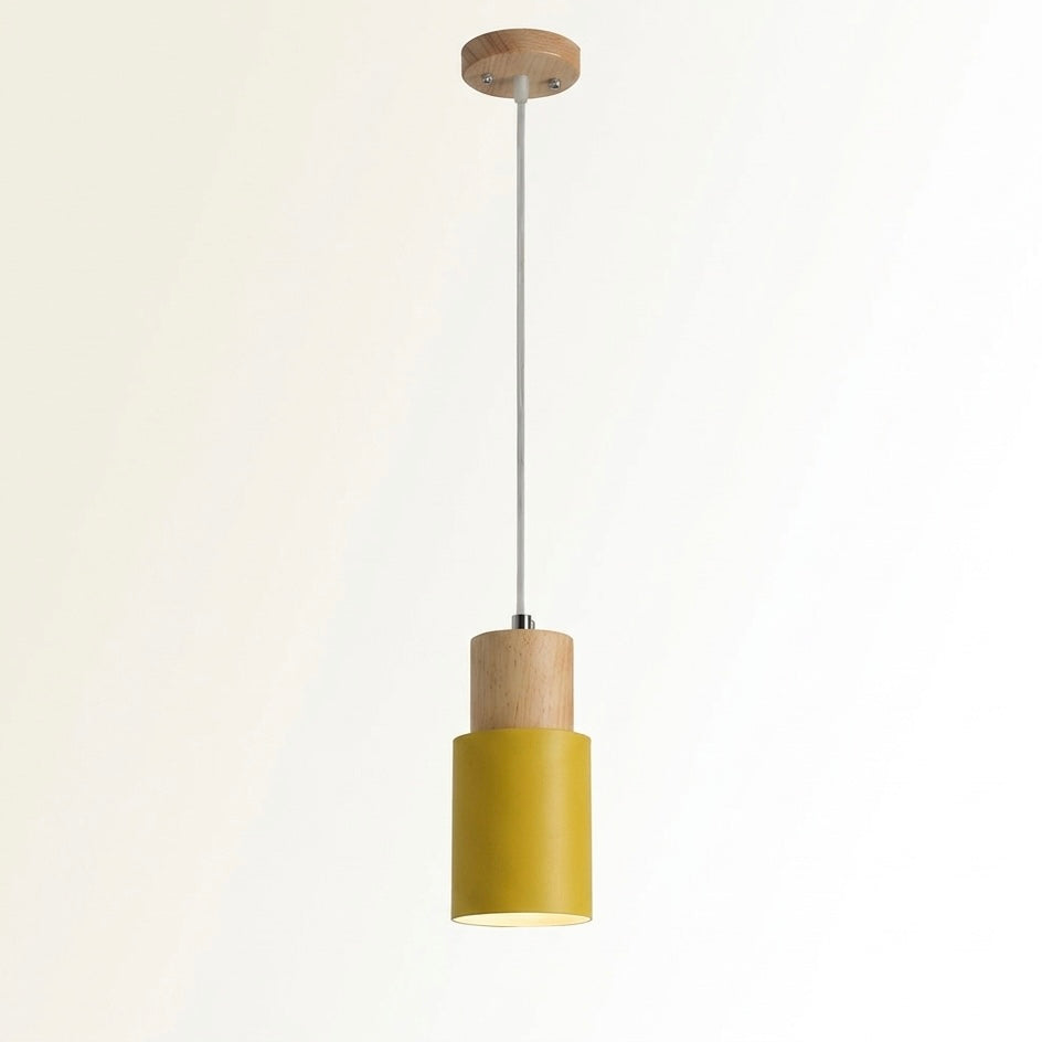 Nordelle | Nordic LED Pendant Light | Wood & Iron