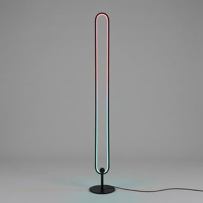 RGB LED Floor Lamp | 24W 1150lm | Remote & Wire Dimmer | 140cm | Black & White