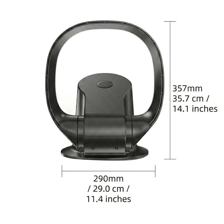 Bladeless Wall Fan | 10 Speeds | 35dB | Remote Control | 1–8hr Timer | Wall Mount & Tabletop