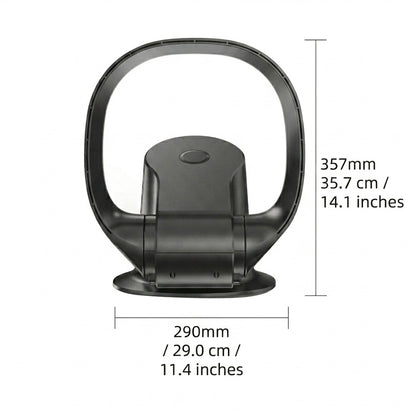Bladeless Wall Fan | 10 Speeds | 35dB | Remote Control | 1–8hr Timer | Wall Mount & Tabletop