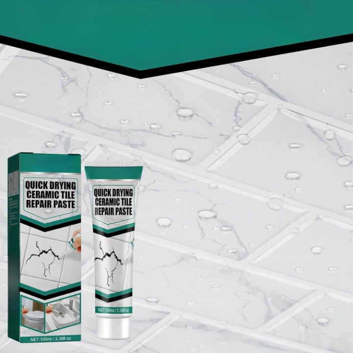 Fast-Drying Repair Paste for Tiles | Ceramic Crack &amp; Grout Repair Agent