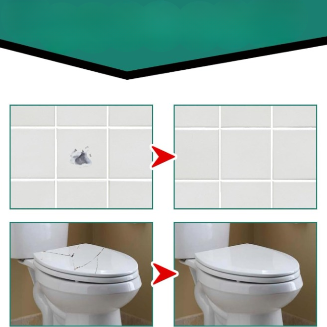 Fast-Drying Repair Paste for Tiles | Ceramic Crack &amp; Grout Repair Agent