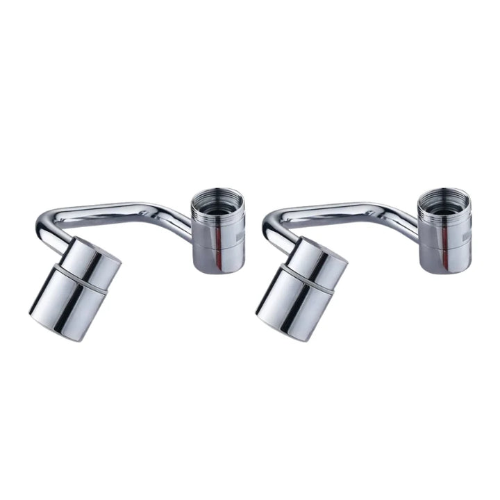 Faucet Adapter with 1080° Swivel Arm | Chrome Rotating Extension Design