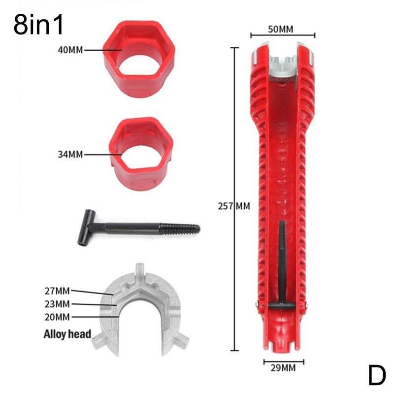 Faucet And Sink Installation Wrench | Eight Nut Sizes