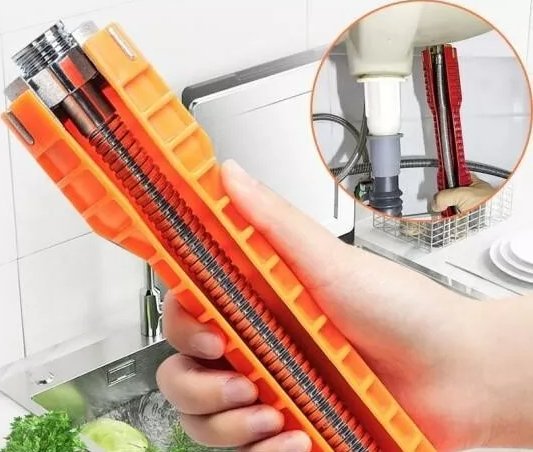 Faucet And Sink Installation Wrench | Eight Nut Sizes