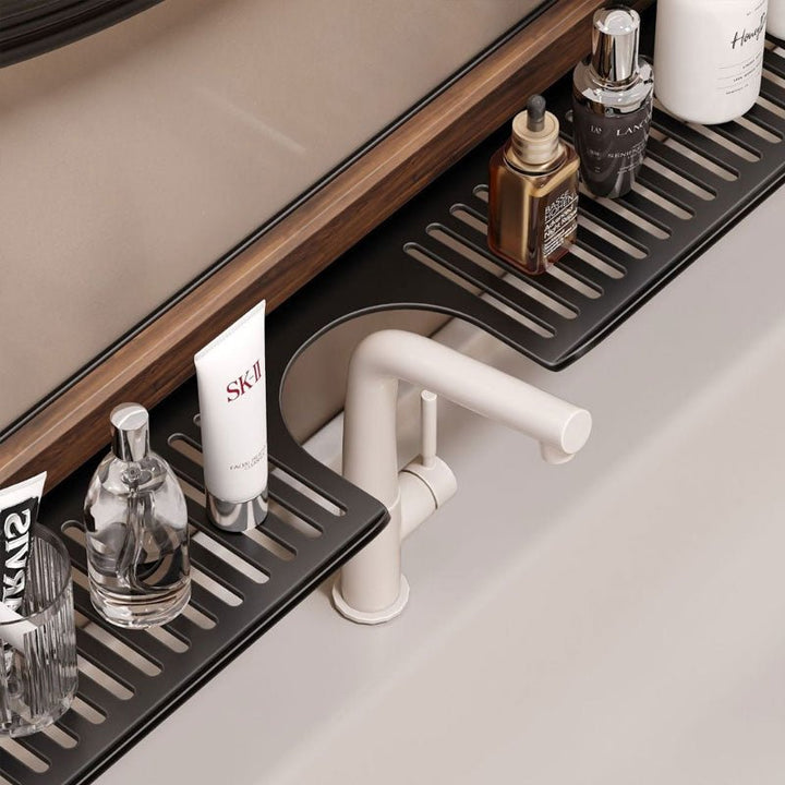 Faucet Rack | Nora No-Drill Suction Aluminum Bathroom Shelf