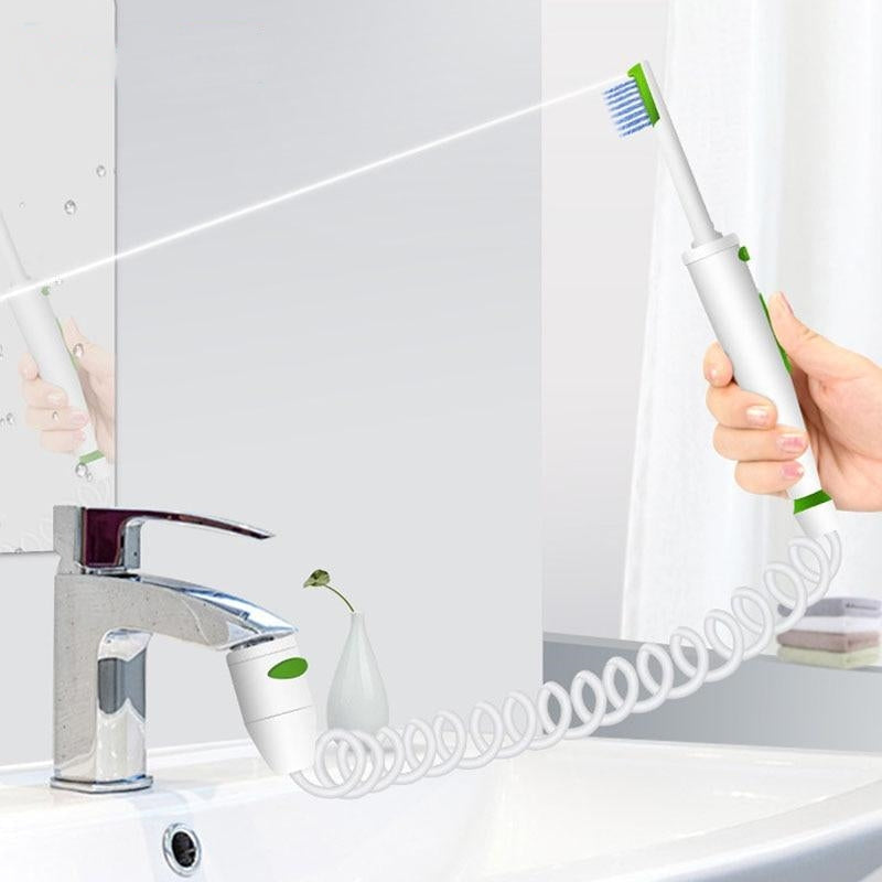 Faucet Water Flosser | 2 or 6 Nozzle Set | No Power Needed, Plug-In Toothbrush & Oral Irrigator for Teeth and Gums
