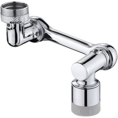 Faucet Adapter with 1080° Swivel Arm | Chrome Rotating Extension Design