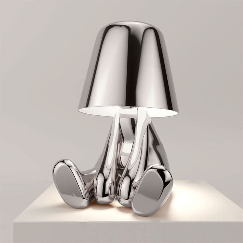 Figurine Table Lamp | Dimmable Seated Figure Accent Light