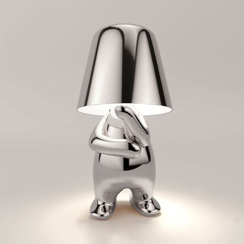 Figurine Table Lamp | Dimmable Seated Figure Accent Light