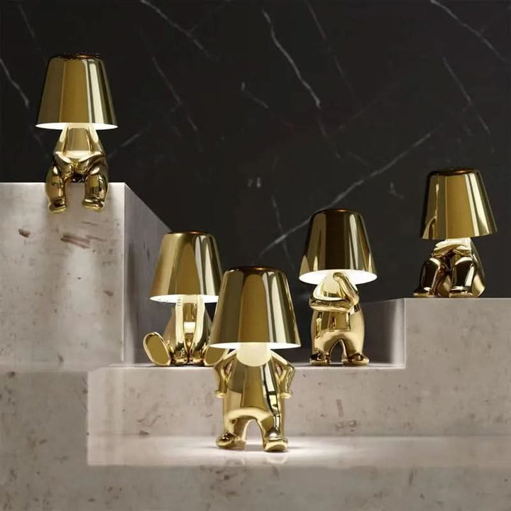 Figurine Table Lamp | Dimmable Seated Figure Accent Light