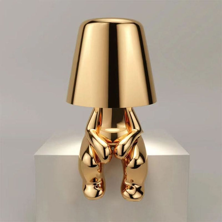 Figurine Table Lamp | Dimmable Seated Figure Accent Light